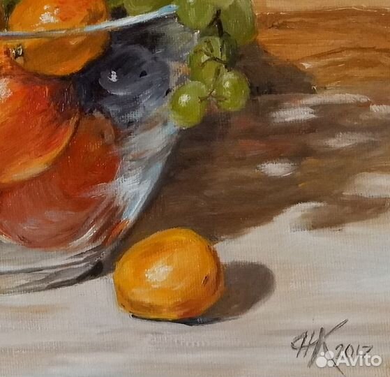 Картина маслом Ваза с фруктами