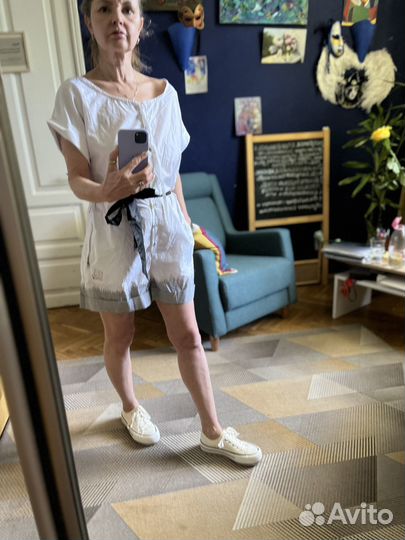 Комбинезон с шортами, летний