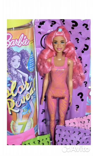 Barbie Color reveal меняющая цвет неон 7 серия