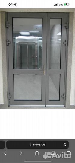 Двери алюминиевые