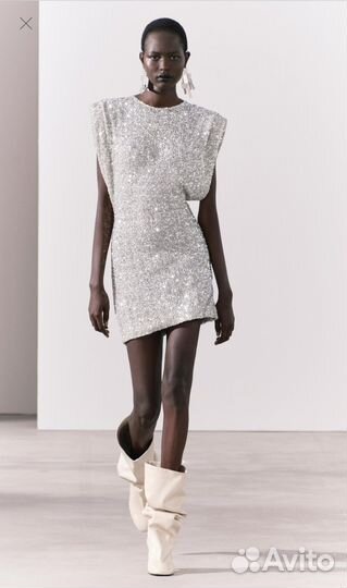 Вечернее платье Zara с пайетками