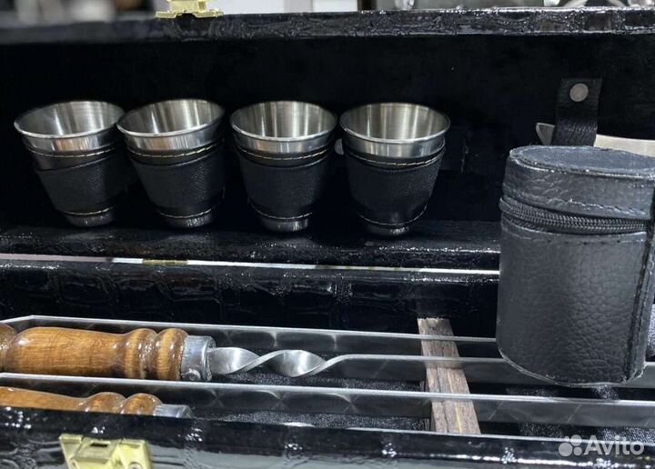 Подарочный набор для мужчин шампура нож