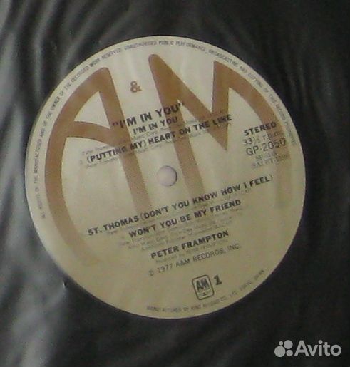 Peter Frampton - I'm In You (LP, 1977, Japan)