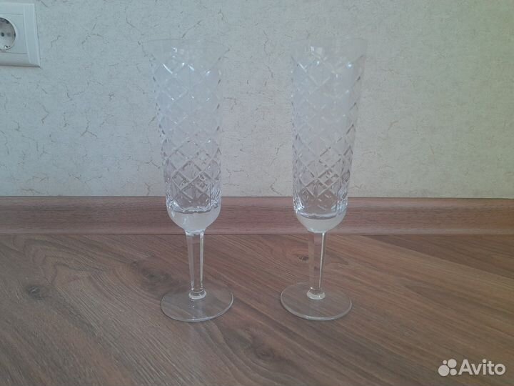 Фужеры хрустальные времён СССР
