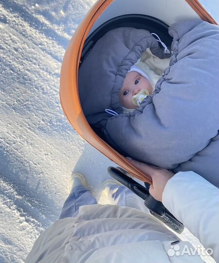 Зимний конверт в коляску