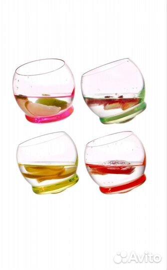 Стаканы неваляшки для воды Crazy 390 мл. Чехия