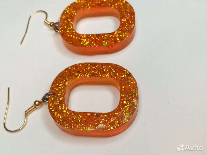 Серьги из эпоксидной смолы
