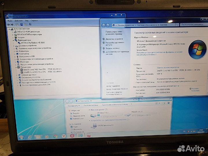 Ноутбук Toshiba Satellite P 305-s8844