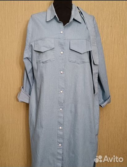 Платье р.50-52 джинсовое
