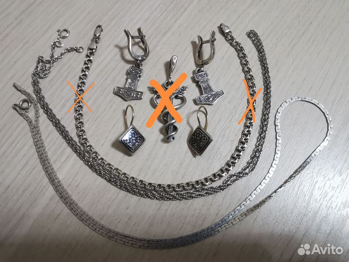 Серебряные изделия 875-925 пробы