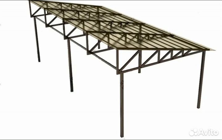 Фермы металлические для навеса