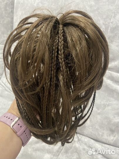 Шиньон на крабе искусственный