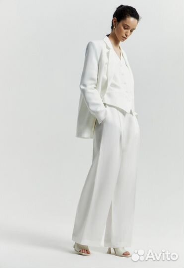 Брюки женские из смесового льна