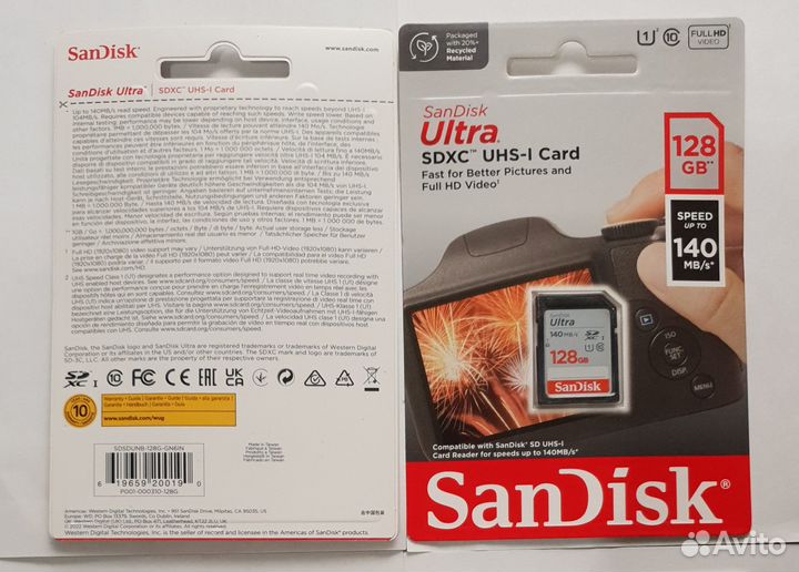 Sandisk sdxc ultra 128GB