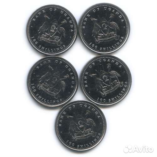 Уганда 100 шилингов 2004 обезьяны
