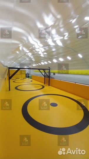 Борцовский ковер 6х6 двухцветный