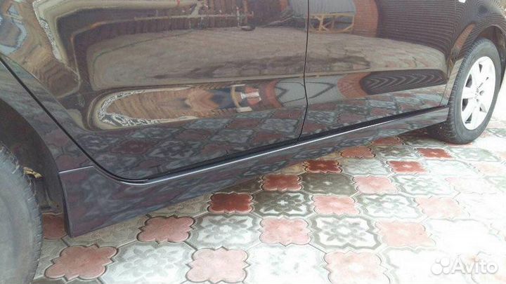 Накладки на Пороги Фольксваген Поло Седан