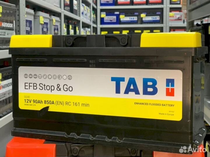 Аккумулятор новый TAB EFB stop&GO 90 Ач