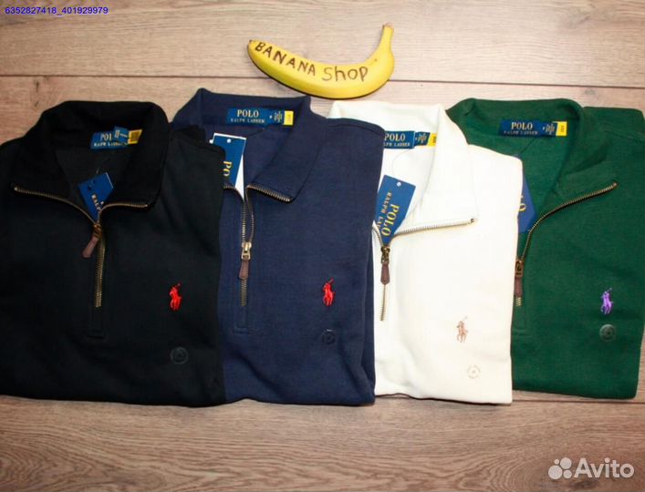 Polo Ralph Lauren джемпер полузамок черный (Арт.59998)