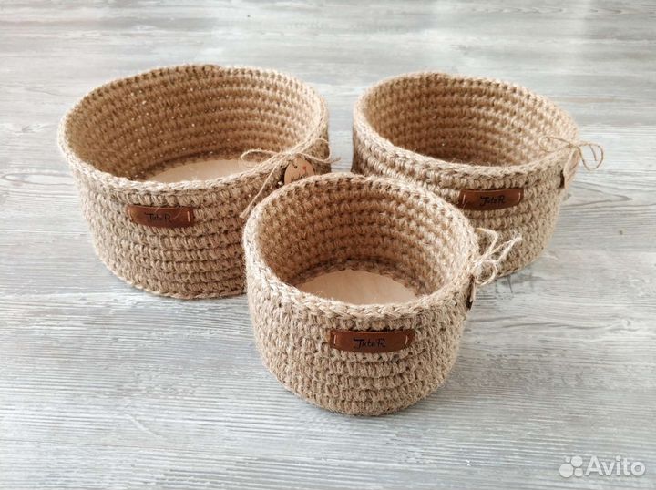 Корзины из джута