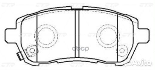 CKD-22 GK0145 Колодки тормозные дисковые пе