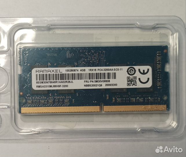 So-dimm DDR4 4Gb PC4-3200AA-SC0-11