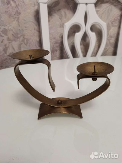 Подсвечник латунь