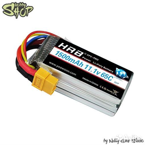 Аккумулятор HRB 3S 1500mah 65C XT60