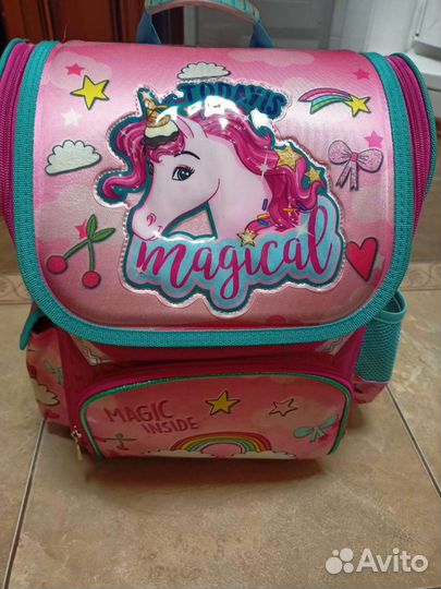 Рюкзак школьный для девочки и тетради