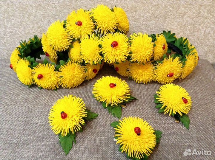 Ободки, заколки, резинки ручной работы из фома