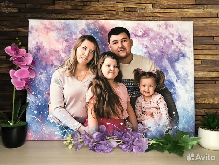 Портрет на холсте по фото