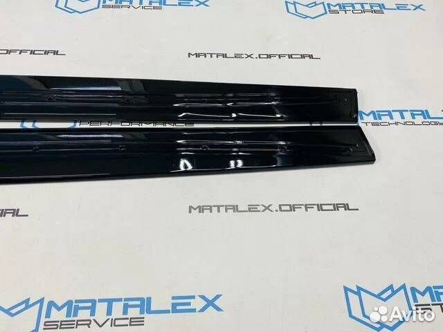 Лезвия на пороги BMW F32, M Performance, глянец