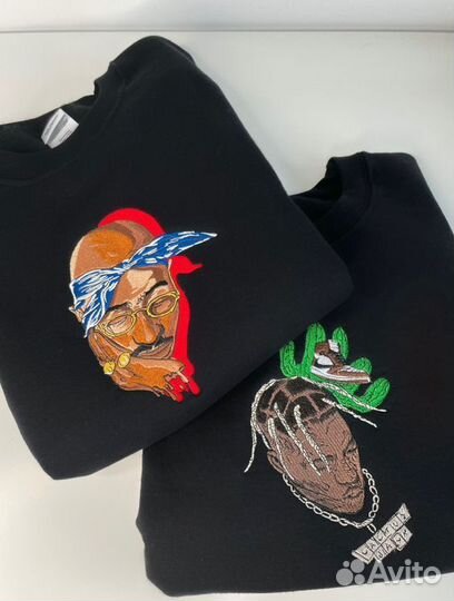 Парные футболки с вышивкой / печатью