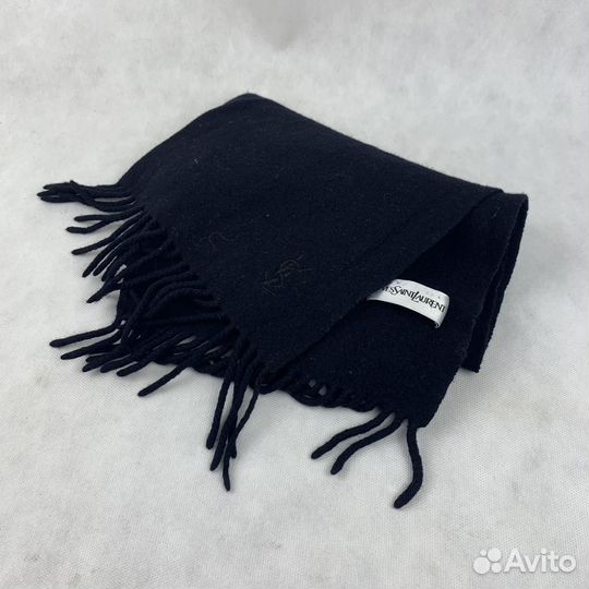 Винтажный шерстяной шарф Yves Saint Laurent