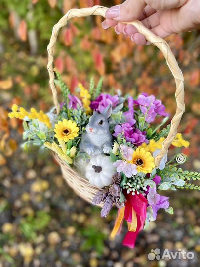 Интерьерная композиция в осенних тонах