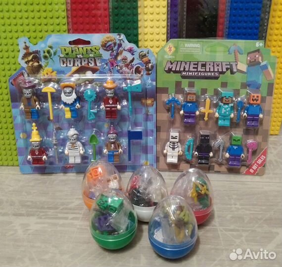 Конструктор разный Майнкрафт, доски лего