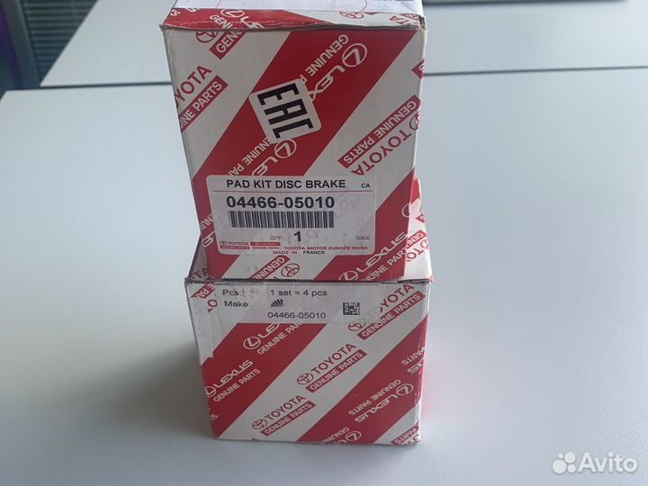 Тормозные колодки toyota avensis, corolla verso