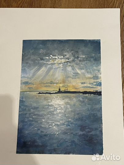 Этюды Санкт-Петербург, гуашь, А5 формат