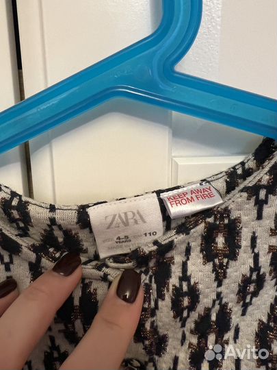 Бархатное платье zara