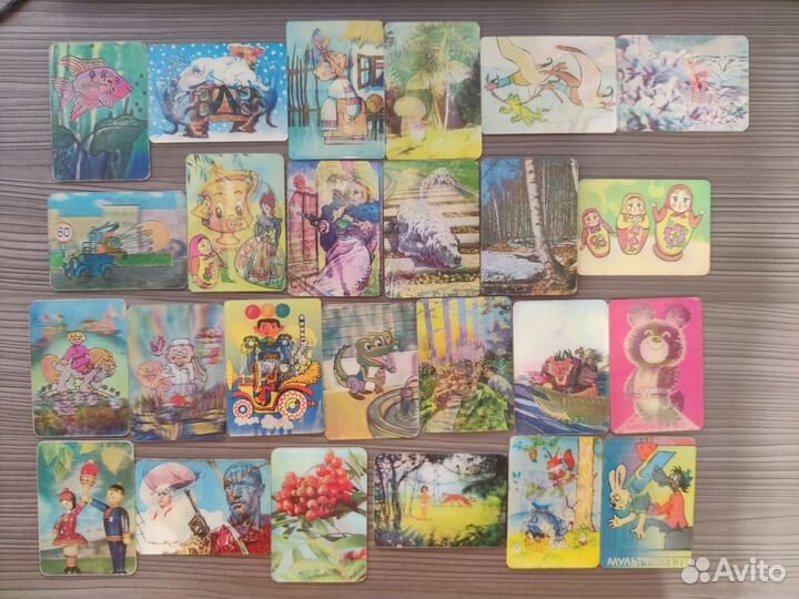 Переливные календарики СССР