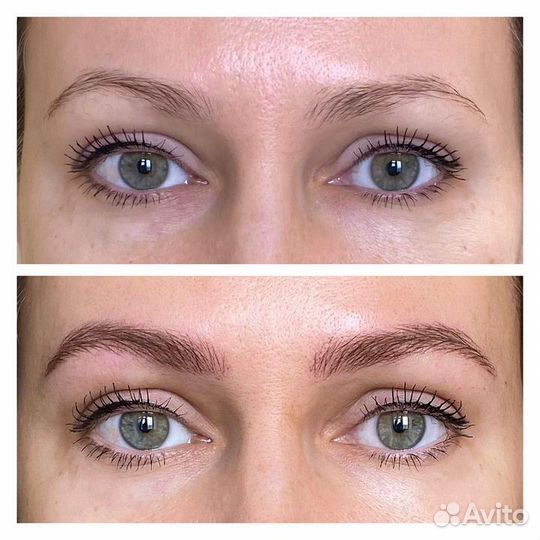 Перманентный макияж бровей губ и век татуаж