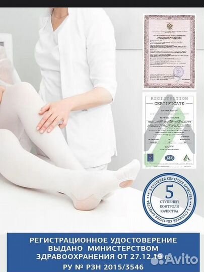 Компрессионные чулки 2 класс