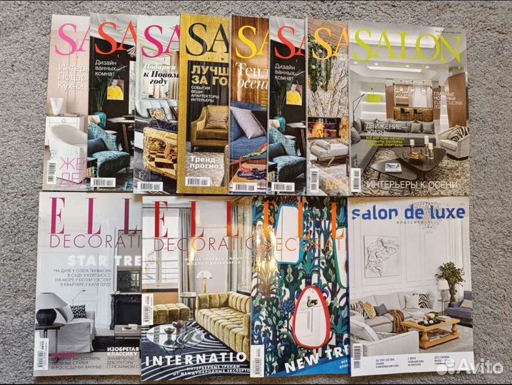 Иностранные и русские интерьер дизайн (50 шт)