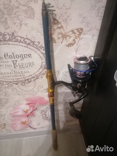 Удочка mikado Princess с катушкой kaida