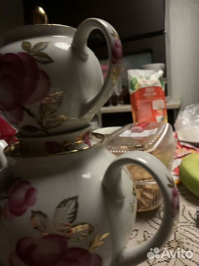Набор фарфоровых чайниковСоветский фарфор