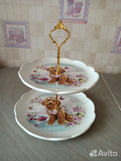 Ваза для фруктов двухъярусная