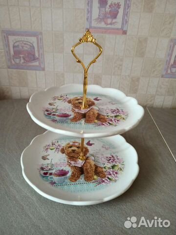 Ваза для фруктов двухъярусная