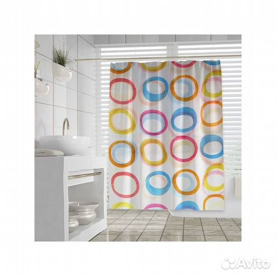 Штора для ванной 170*180 полиэстер
