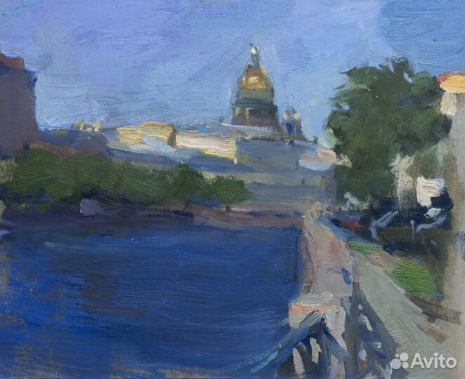 Картина маслом Санкт-Петербург этюд