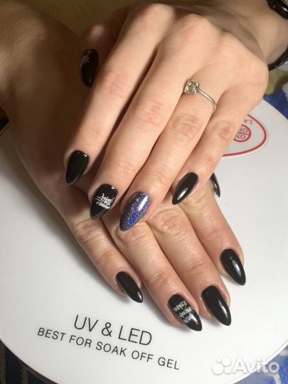 Наращивание, аппаратный маникюр гель-лак